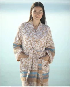 Badjas, knielang, fairtrade katoen